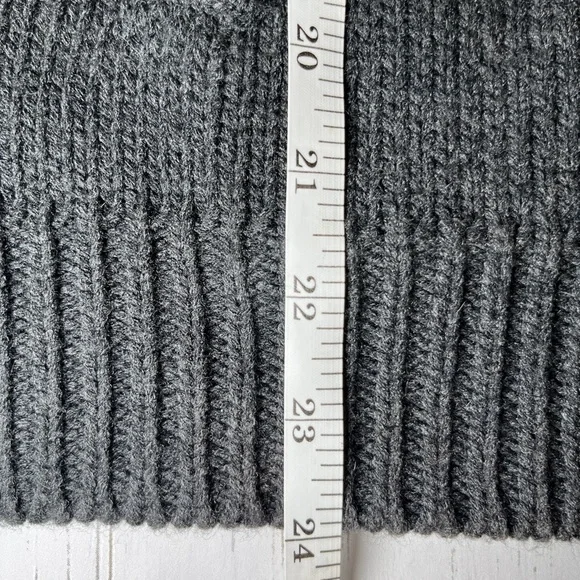 Gray Knitted Sweater Zipper Up by Karen Scott - Picture 9 of 12